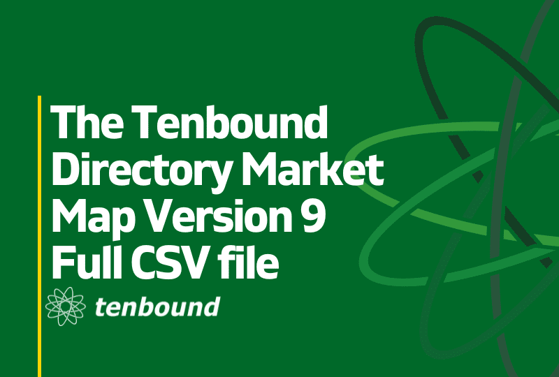 The Tenbound Directory Market Map Version 9 Full CSV file