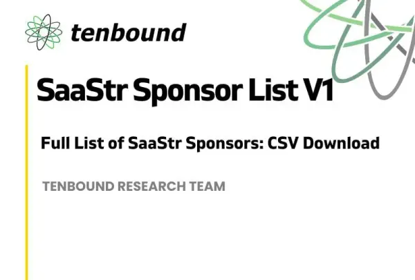 SaaStr Sponsor List CSV Download